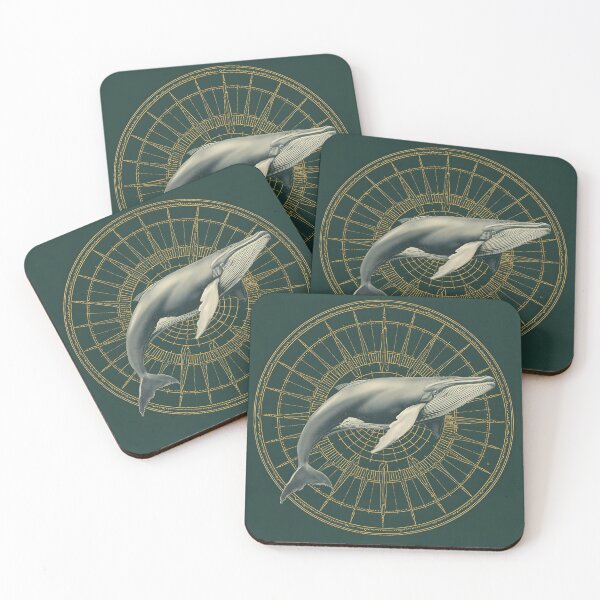 Item preview, Mystical Humpback Whale Gold Art designed and sold by ameetlumiere.