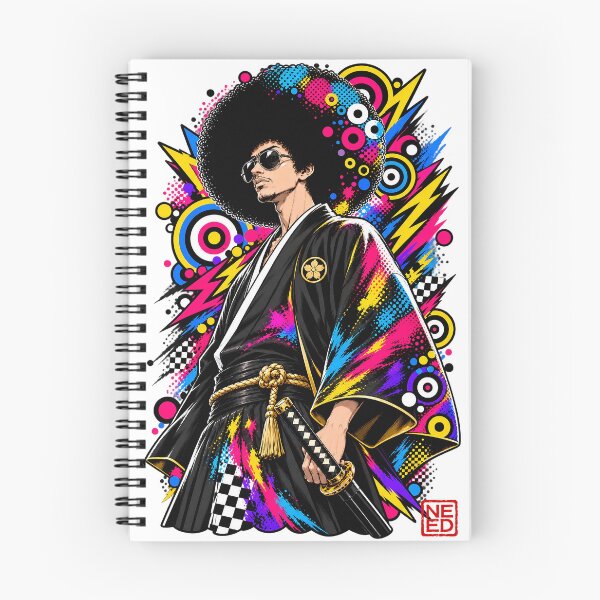 Item preview, Afro Warrior – Japanese Pop Art designed and sold by Neo Edo Studio.