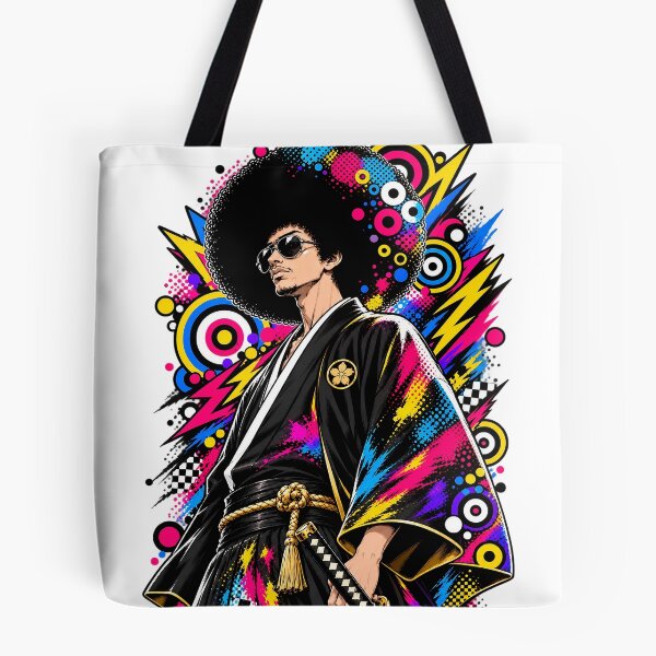 Item preview, Afro Warrior – Japanese Pop Art designed and sold by Neo Edo Studio.