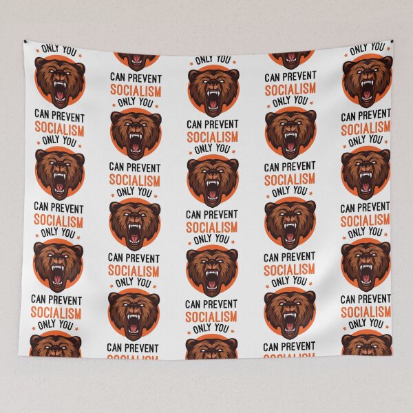 Item preview, Only You Can Prevent Socialism Smokey The Bear Prevent Socialism Smokey The Bear Color Smokey Th designed and sold by BurdenArts.