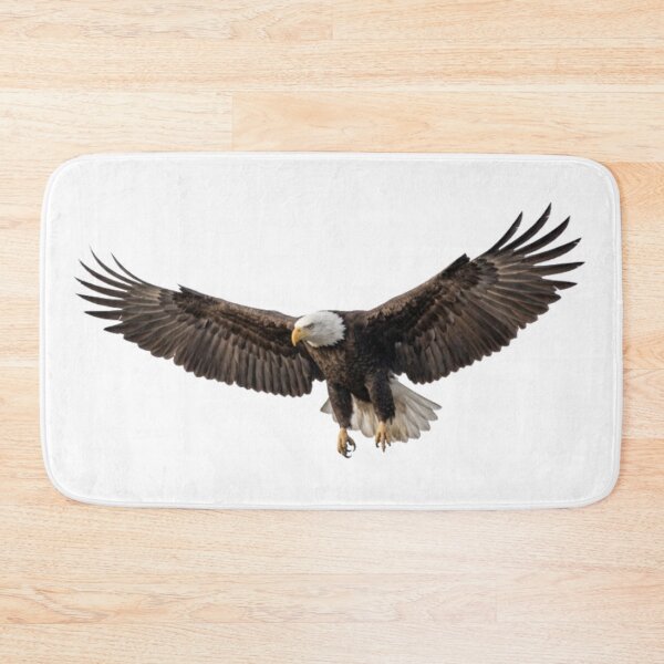 Item preview, Bald Eagle in Flight - Majestic Bird of Prey on a White Background designed and sold by Gabzerinho.