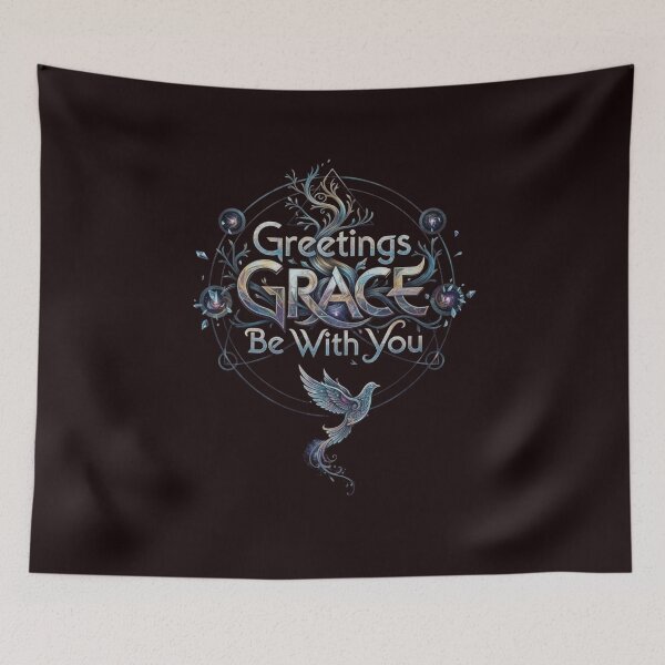Item preview, Greetings Grace Be With You designed and sold by SkrabinhoArt.