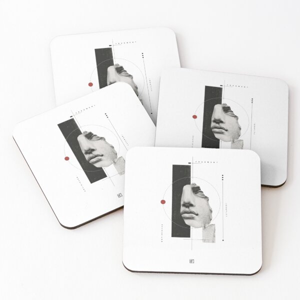 Item preview, Fragment Identity — Abstract Marble Face Minimalist Art designed and sold by mari0n980.