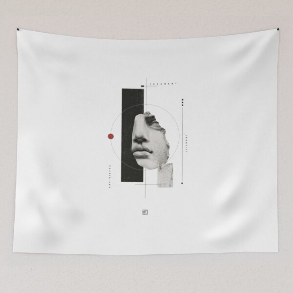 Item preview, Fragment Identity — Abstract Marble Face Minimalist Art designed and sold by mari0n980.
