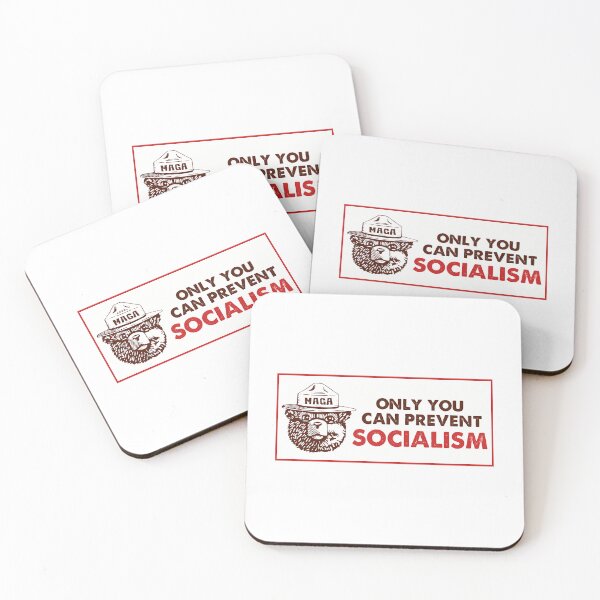 Item preview, Only You Can Prevent Socialism Smokey The Bear Socialism Bumper designed and sold by BurdenArts.