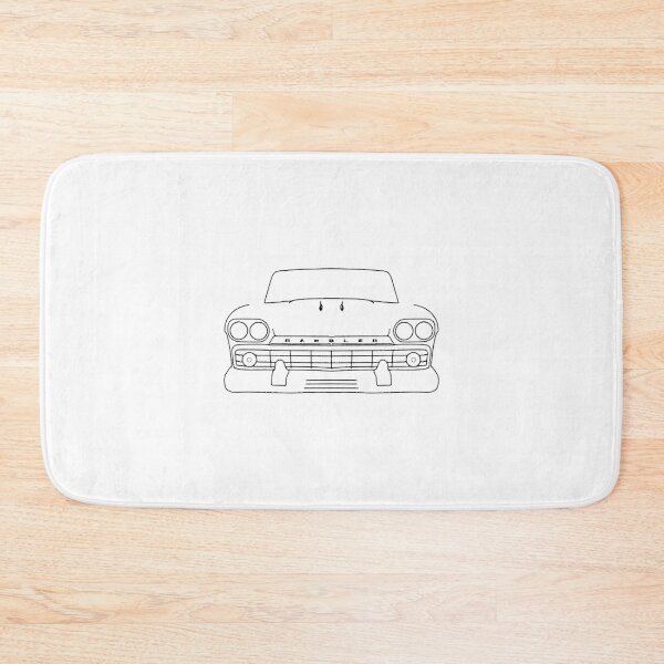 Item preview, Amc Rambler Classic Car Black Outline Graphic | Limited edition designed and sold by AppilaClu.
