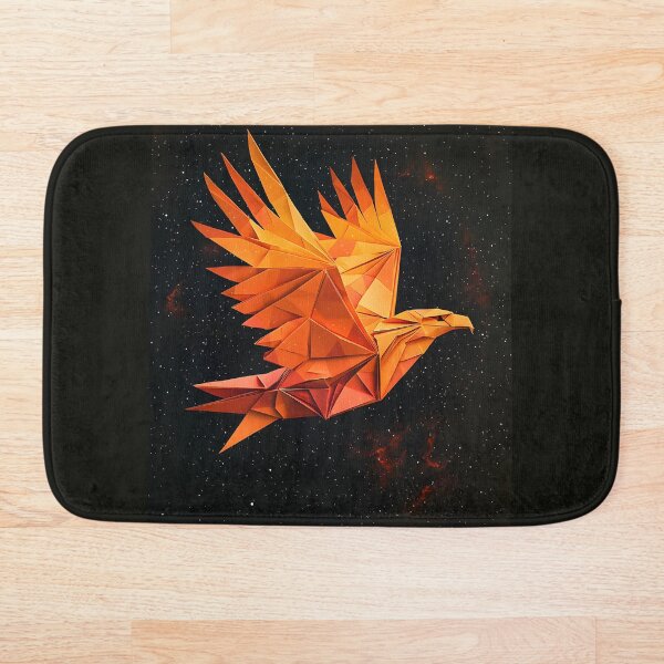 Item preview, Renderizado 3D de Alas De Águila Geométricas, Naranja designed and sold by Checho30.