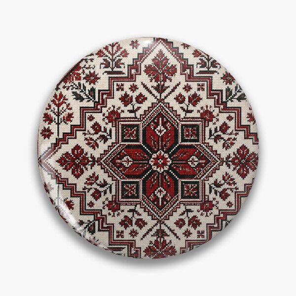 Item preview, Authentic Palestinian Tatreez Embroidery | Elegant Geometric Cross Stitch Art designed and sold by BrainCurves.