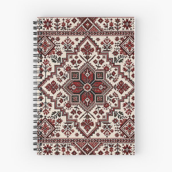 Item preview, Authentic Palestinian Tatreez Embroidery | Elegant Geometric Cross Stitch Art designed and sold by BrainCurves.