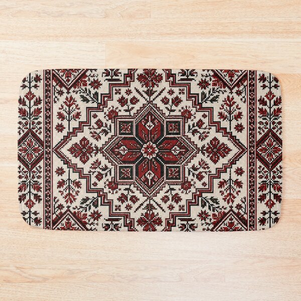 Item preview, Authentic Palestinian Tatreez Embroidery | Elegant Geometric Cross Stitch Art designed and sold by BrainCurves.