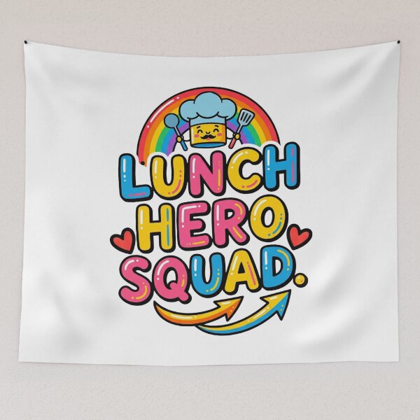 Item preview, school lunch hero squad cafeteria staff gift designed and sold by ArtDesignTp.