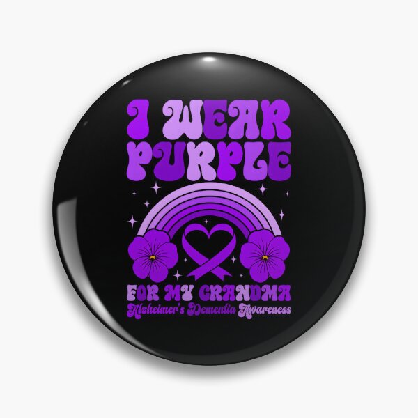 Item preview, I Wear Purple for My Grandma Alzheimer's Dementia Awareness designed and sold by roycehopkins.