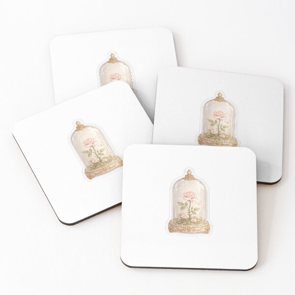 Item preview, Enchanted Rose Cloche Sticker | Pink Butterfly & Gold Coquette Aesthetic | Romantic Feminine Sticker designed and sold by PawsAndpetalstudio.