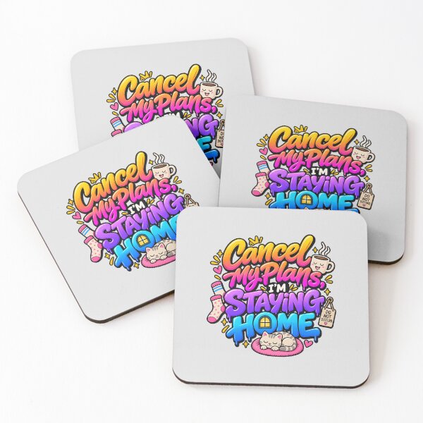 Item preview, Cancel My Plans I'm Staying Home Funny Quote designed and sold by CreativeKrish07.