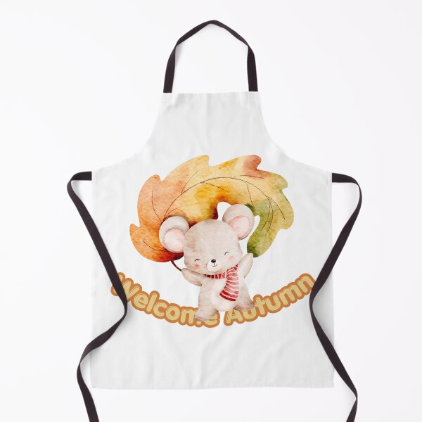Item preview, Cute Watercolor Mouse with Autumn Leaf – Cozy Fall Woodland Design designed and sold by BigDigital.