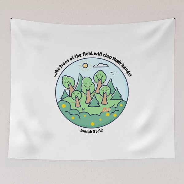Item preview, Isaiah 55 12 | The Trees Will Clap Their Hands | Bible Verse Encouragement designed and sold by SunandShade.