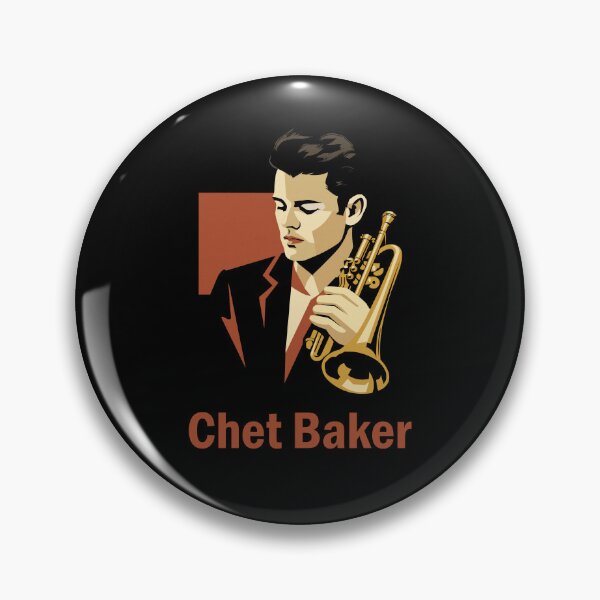 Item preview, Chet Baker cool jazz portrait – minimalist 1950s musician art designed and sold by THE MODA STEREO.