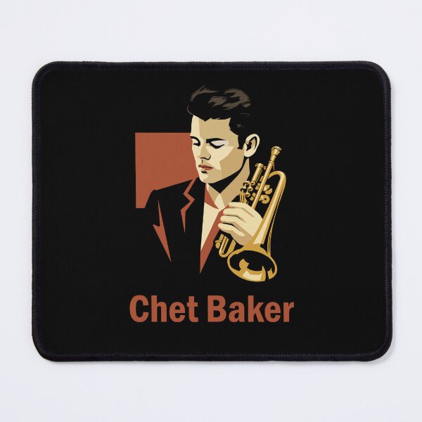 Item preview, Chet Baker cool jazz portrait – minimalist 1950s musician art designed and sold by THE MODA STEREO.