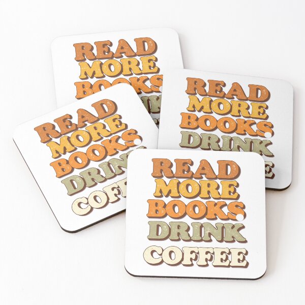 Item preview, Read More Books Drink Coffee Vintage Typography designed and sold by Coffread.