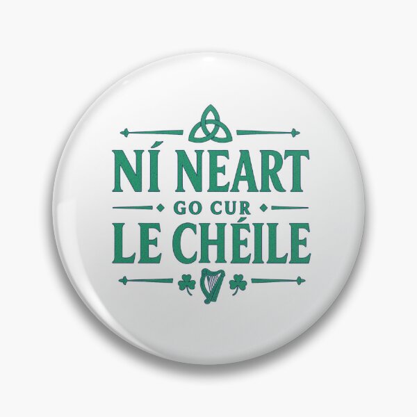 Item preview, Ní Neart Go Cur Le Chéile – Irish Proverb Green Celtic Design designed and sold by Urban-Celt.