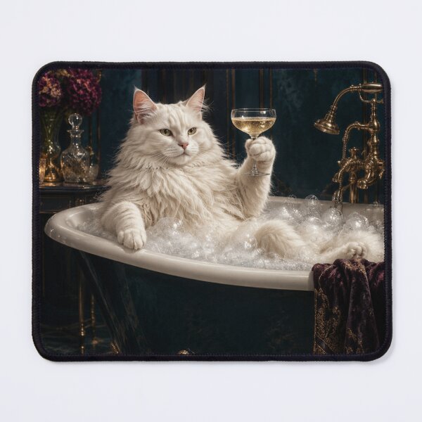 Item preview, Nine Lives with Champagne designed and sold by FloramoonArt.