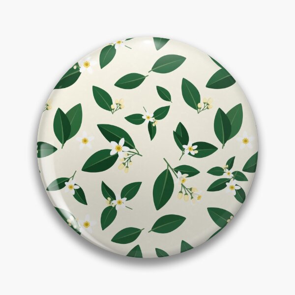 Item preview, Fresh Citrus Blossom and Green Leaf Botanical Pattern designed and sold by Nontanut easydesign.