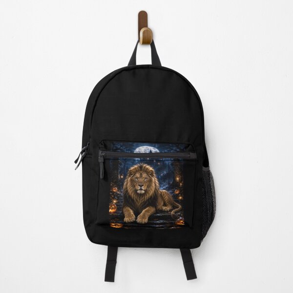 Item preview, Majestic Lion in a Haunted Halloween Castle designed and sold by ManJiangHong.