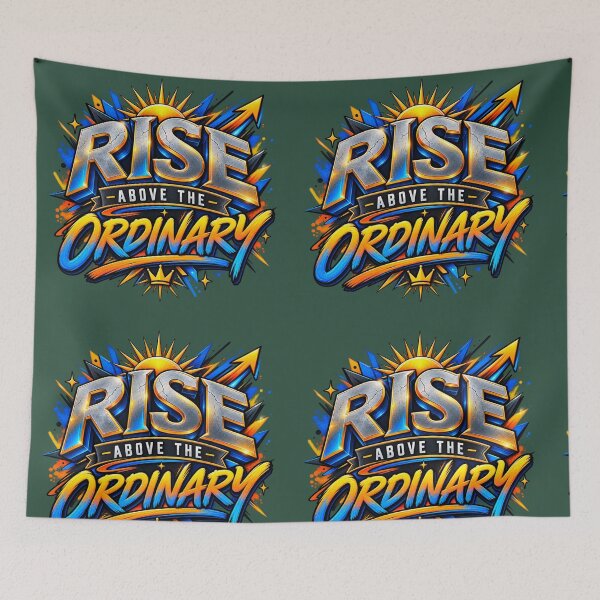 Item preview, Rise Above the Ordinary Motivational Typography designed and sold by DoodleWorld Studio .