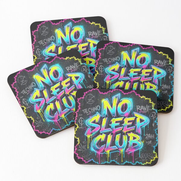 Item preview, No Sleep Club – Neon Nightlife Graffiti 2 designed and sold by RH Design Lab.