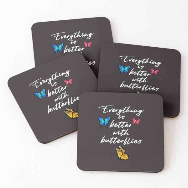 Item preview, Everything Is Better With Butterflies – Colorful Butterfly Quote Design designed and sold by TetelestaiWeave.