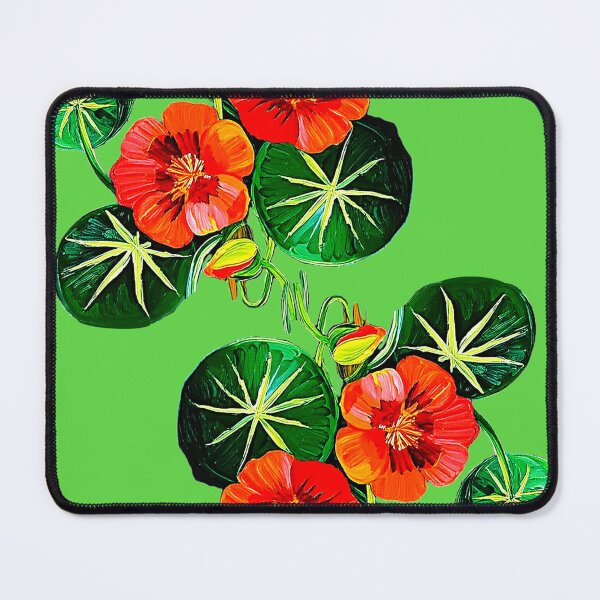 Item preview, Vintage Nasturtium Botanical Illustration Art designed and sold by @Reikiama.