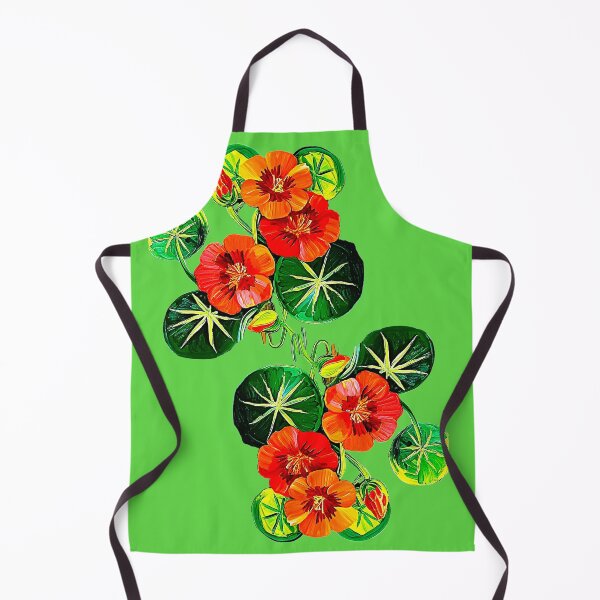 Item preview, Vintage Nasturtium Botanical Illustration Art designed and sold by @Reikiama.