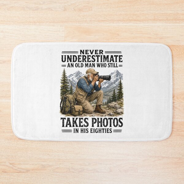 Item preview, Never Underestimate an Old Man Who Still Takes Photos designed and sold by a-turner-paint.