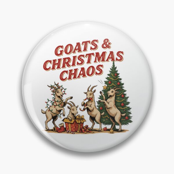 Item preview, Goats & Christmas Chaos – Funny Festive Goat Holiday designed and sold by Nzgiftsandmore.