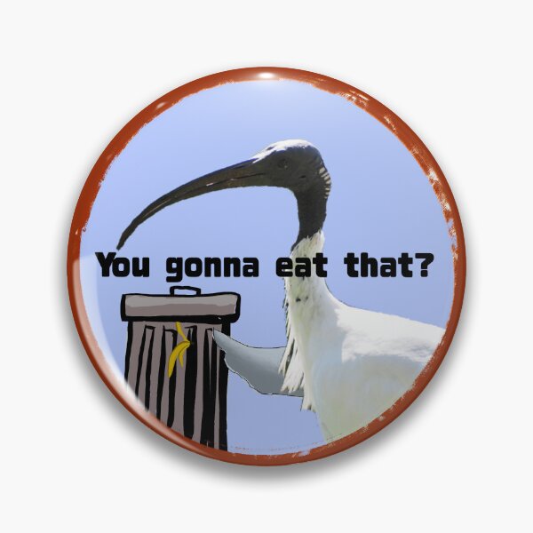 Item preview, Ibis bin chicken asking if you’re gonna eat that trash drawing  designed and sold by QueenOfCorn.