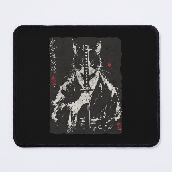 Item preview, Japanese Karate Cat With Sword Martial Arts Fighter Feline Katana designed and sold by alenaz.