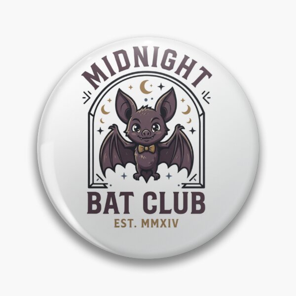 Item preview, Midnight Bat Club Cute Gothic Bat designed and sold by happyshirt27.