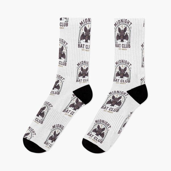 Aperçu de l'œuvre Club des chauves-souris de minuit, chauve-souris gothique mignonne créée et vendue par happyshirt27.