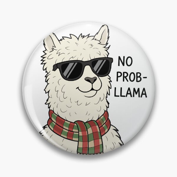 Item preview, No Prob-Llama Cool Llama  designed and sold by BanksyNB.