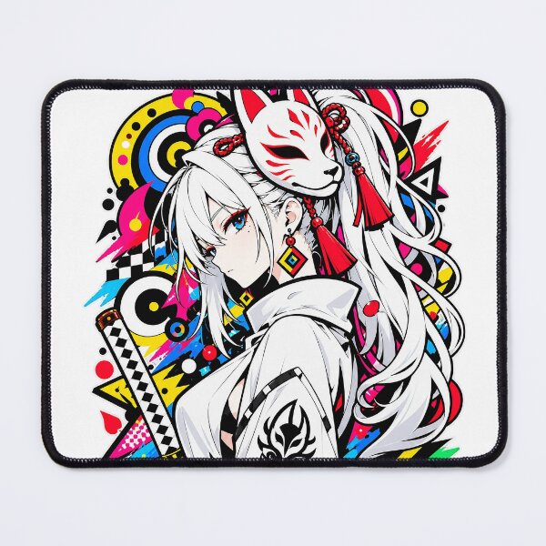 Item preview, White Fox Ronin – Japanese Pop Art designed and sold by Neo Edo Studio.