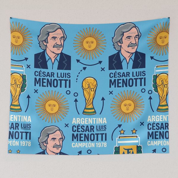 Item preview, A Legendary 1978 Argentina World Cup Champion Manager designed and sold by ART ATTACK ZONE.
