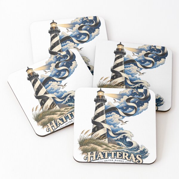 Item preview, Cape Hatteras Lighthouse Unwinds – Surreal Outer Banks Art designed and sold by Past in Threads.