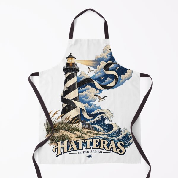 Item preview, Cape Hatteras Lighthouse Unwinds – Surreal Outer Banks Art designed and sold by Past in Threads.