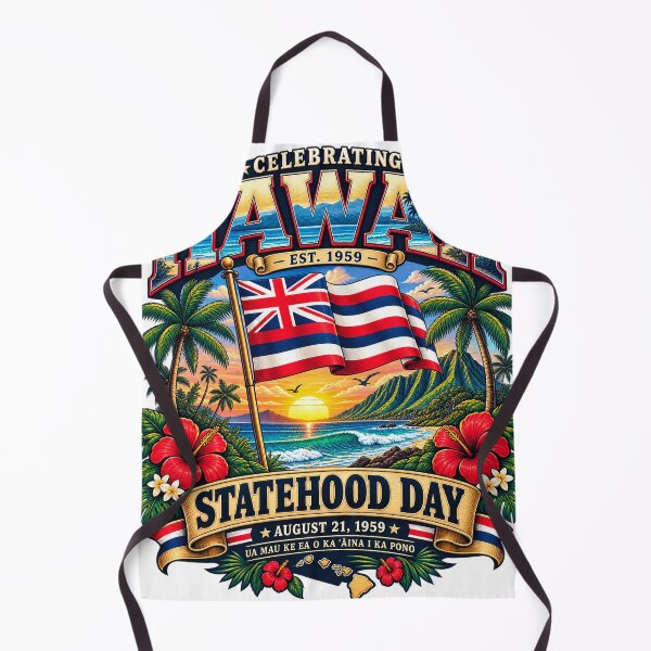 Item preview, Vintage Hawaii Statehood Day 1959 | Aloha Hawaiian Flag Tropical Retro Design designed and sold by Cellara91.