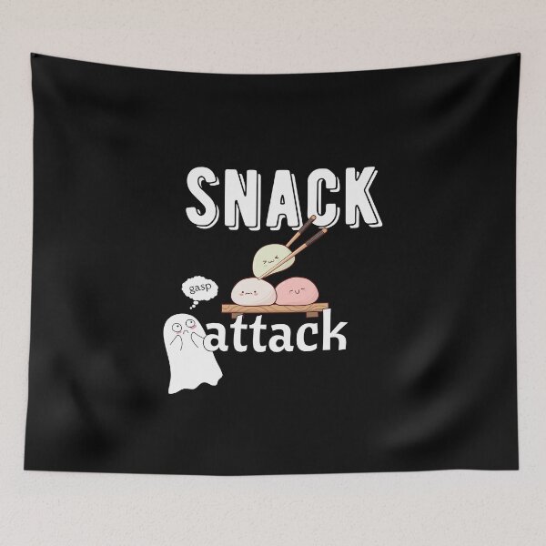 Item preview, Funny Snack Attack - Gasp | Mochi | Ghost designed and sold by SunandShade.