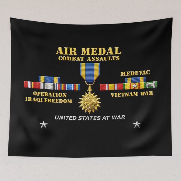Item preview, Army - Air Medal - Combat Assaults w VN SVC w Air Medal Ribbon - OIF Ribbons - 3D - Enhanced designed and sold by Military Insignia Products.