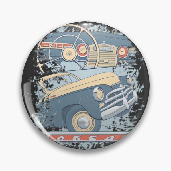 Item preview, Vintage Gaz Pobeda Ts Retro Car Design – Classic Soviet Automobile Art | Limited edition designed and sold by AppilaClu.