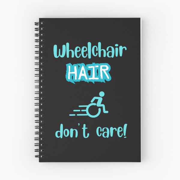 Item preview, Wheelchair Hair Don’t Care – Bold Blue Mobility Design designed and sold by TetelestaiWeave.