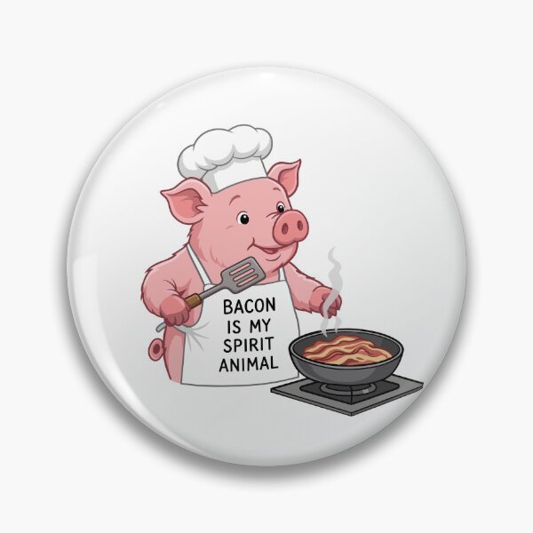 Item preview, Bacon Is My Spirit Animal Pig Chef designed and sold by BanksyNB.