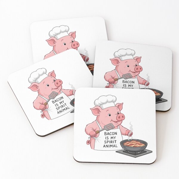 Item preview, Bacon Is My Spirit Animal Pig Chef designed and sold by BanksyNB.